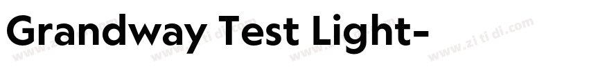 Grandway Test Light字体转换